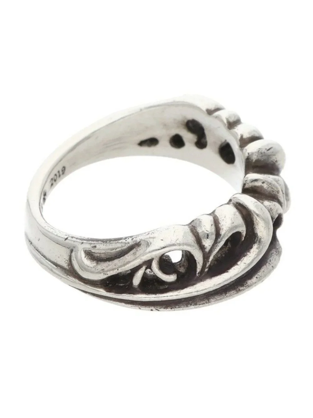 Chrome Hearts Half KT K&t Silver Ring